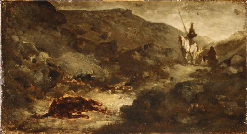 Don Quichotte et la mule morte - Honoré Daumier