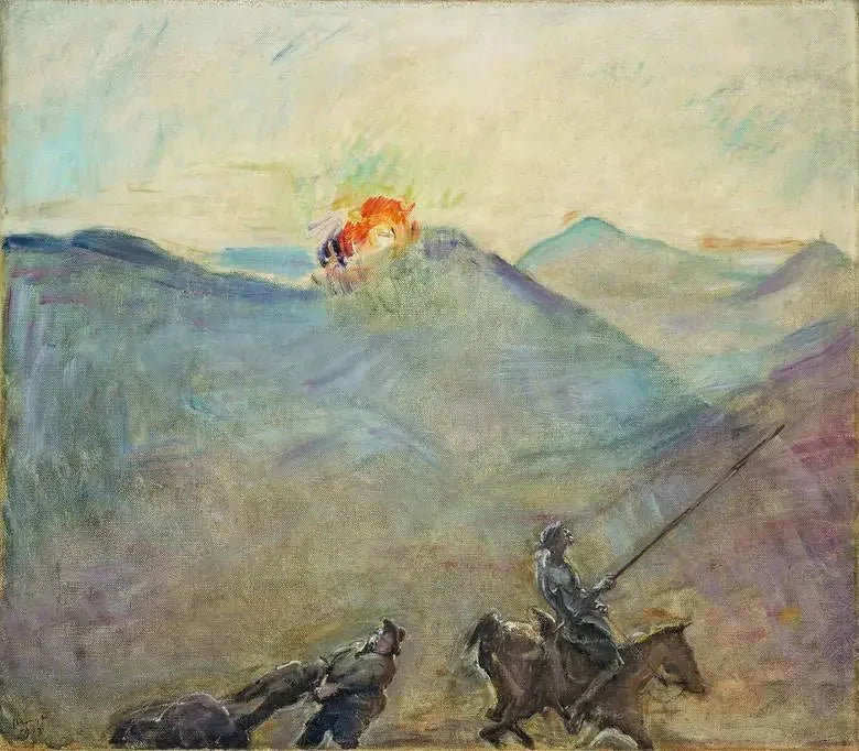 Don Quichotte et Sancho Pansa - Max Slevogt