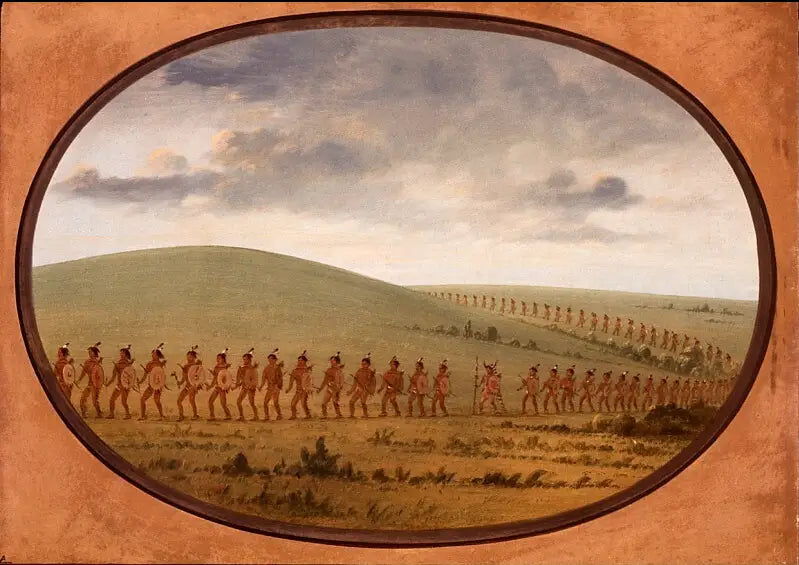Dossier indien - Iowa - George Catlin - Alpha Reproduction