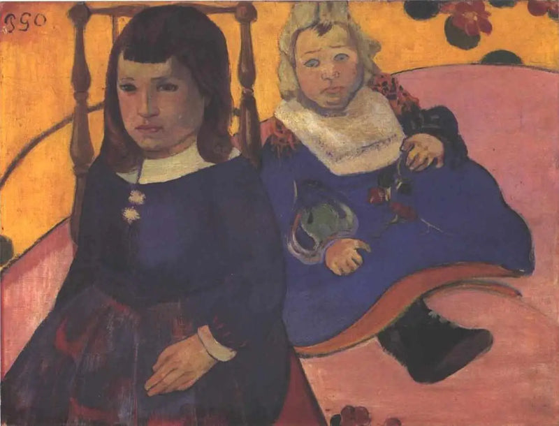 Double portrait d'enfants - Paul Gauguin