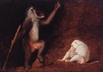 Drill et babouin albinos - George Stubbs - Alpha Reproduction