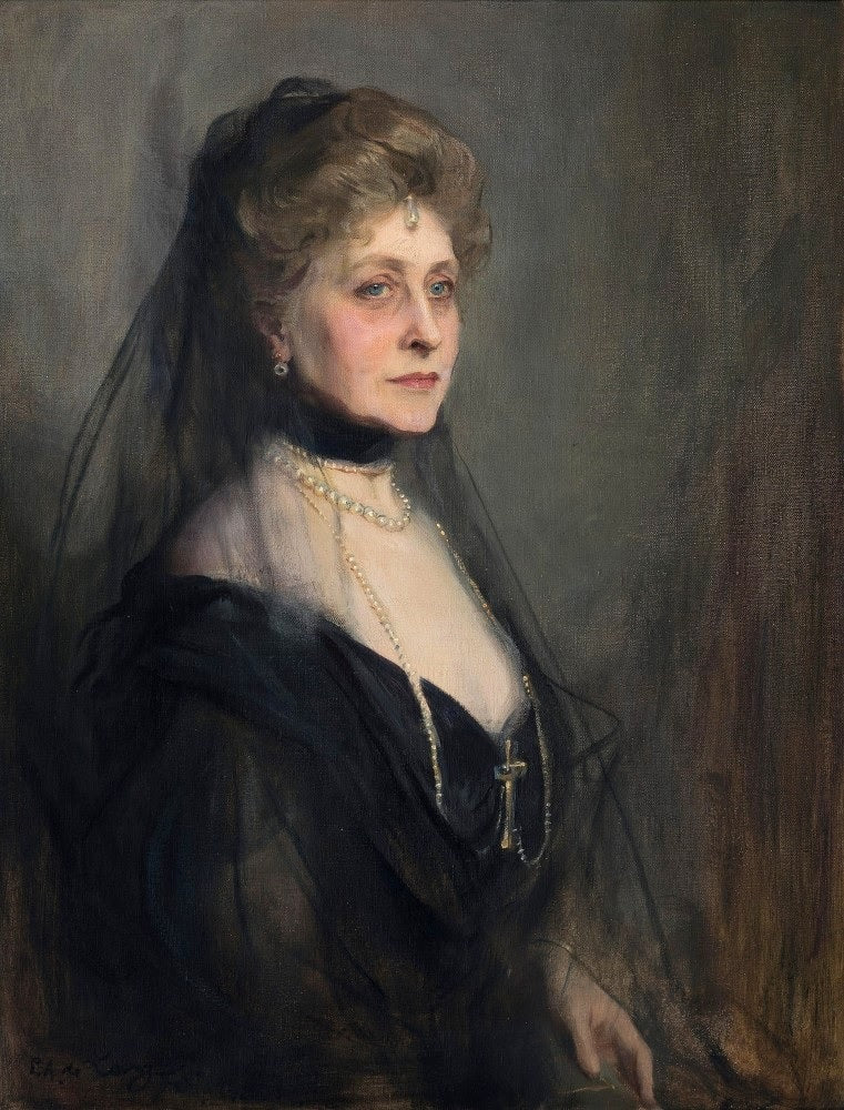Duchesse d'Argyll, née princesse Louise Caroline Alberta de Grande-Bretagne - Philip de László image 1 reproduction de peinture à l’huile