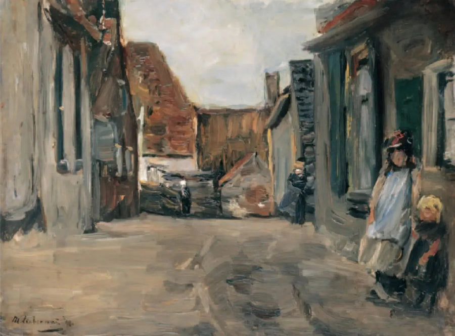 Dutch village street Zandvoort - Max Liebermann