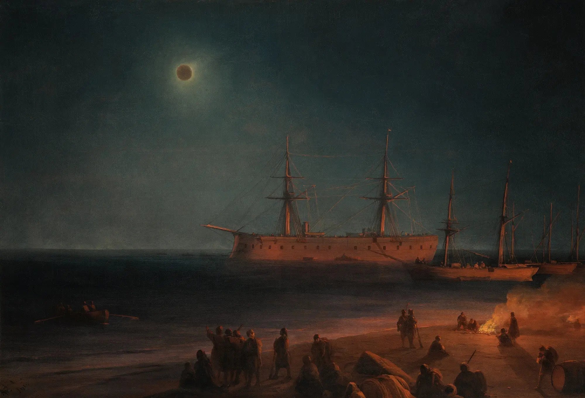 Éclipse solaire à Feodosia - Ivan Aïvazovski image 1 reproduction réalisée par Alpha Reproduction