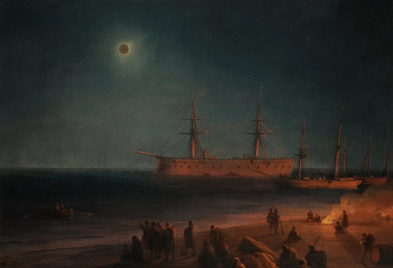 Éclipse solaire à Feodosia - Ivan Aïvazovski