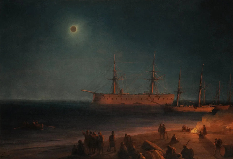 Éclipse solaire à Feodosia - Ivan Aïvazovski