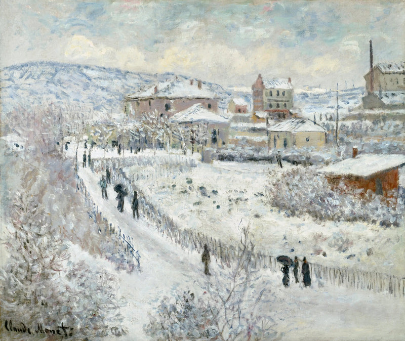 Effet de neige à ArgenteuilAlternate - Claude Monet