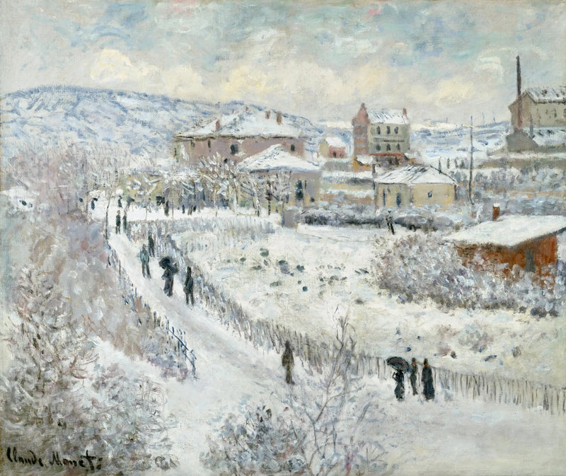 Effet de neige à ArgenteuilAlternate - Claude Monet