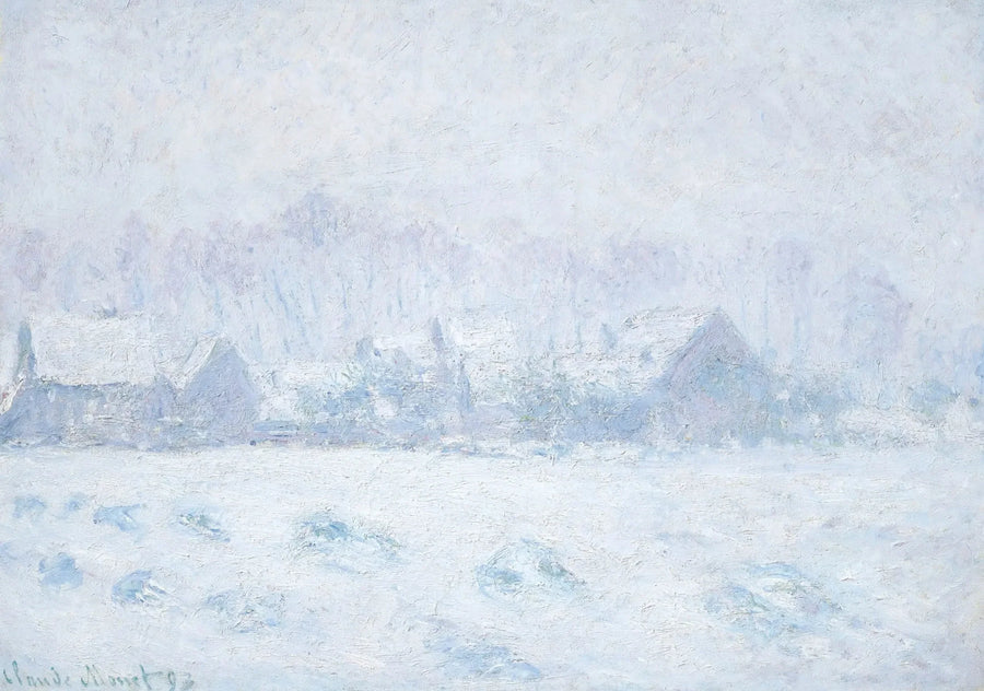 Effet de neige à Giverny - Claude Monet