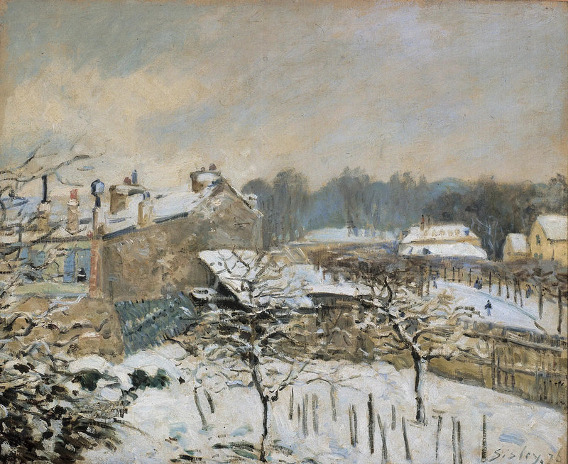 Effet de neige à Marly-le-Roi - Alfred Sisley