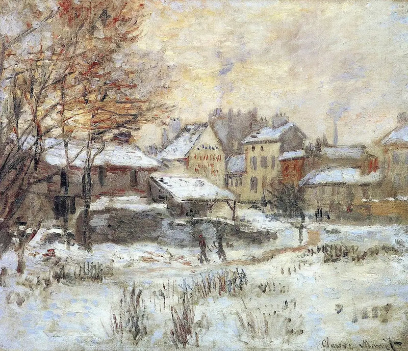 Effet de neige, soleil couchant - Claude Monet