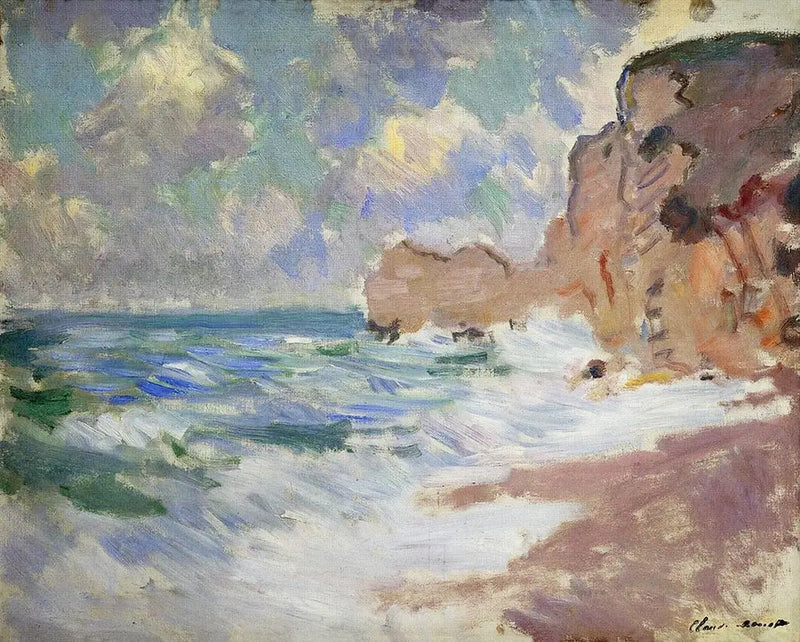 Effet de vagues à Étretat - Claude Monet
