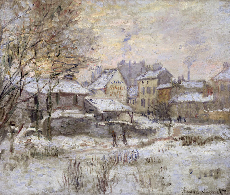 Effet de neige, soleil couchant W362 – Claude Monet