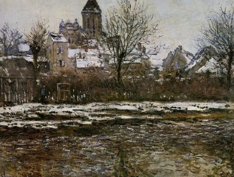 Effet de neige à Vétheuil W506 – Claude Monet