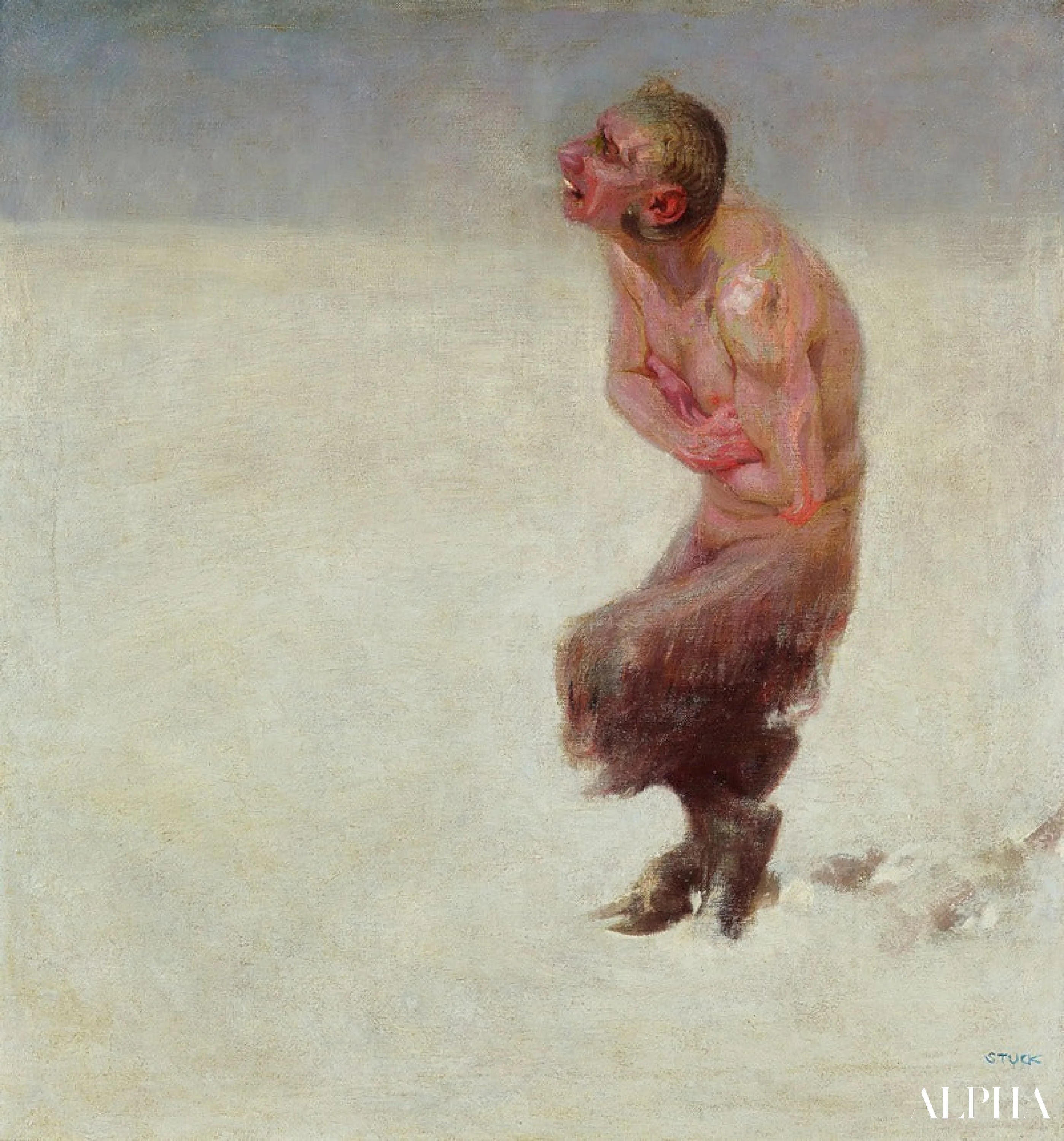 Reproduction du tableau « Égaré - Franz Von Stuck » par Alpha Reproduction en peinture à l’huile