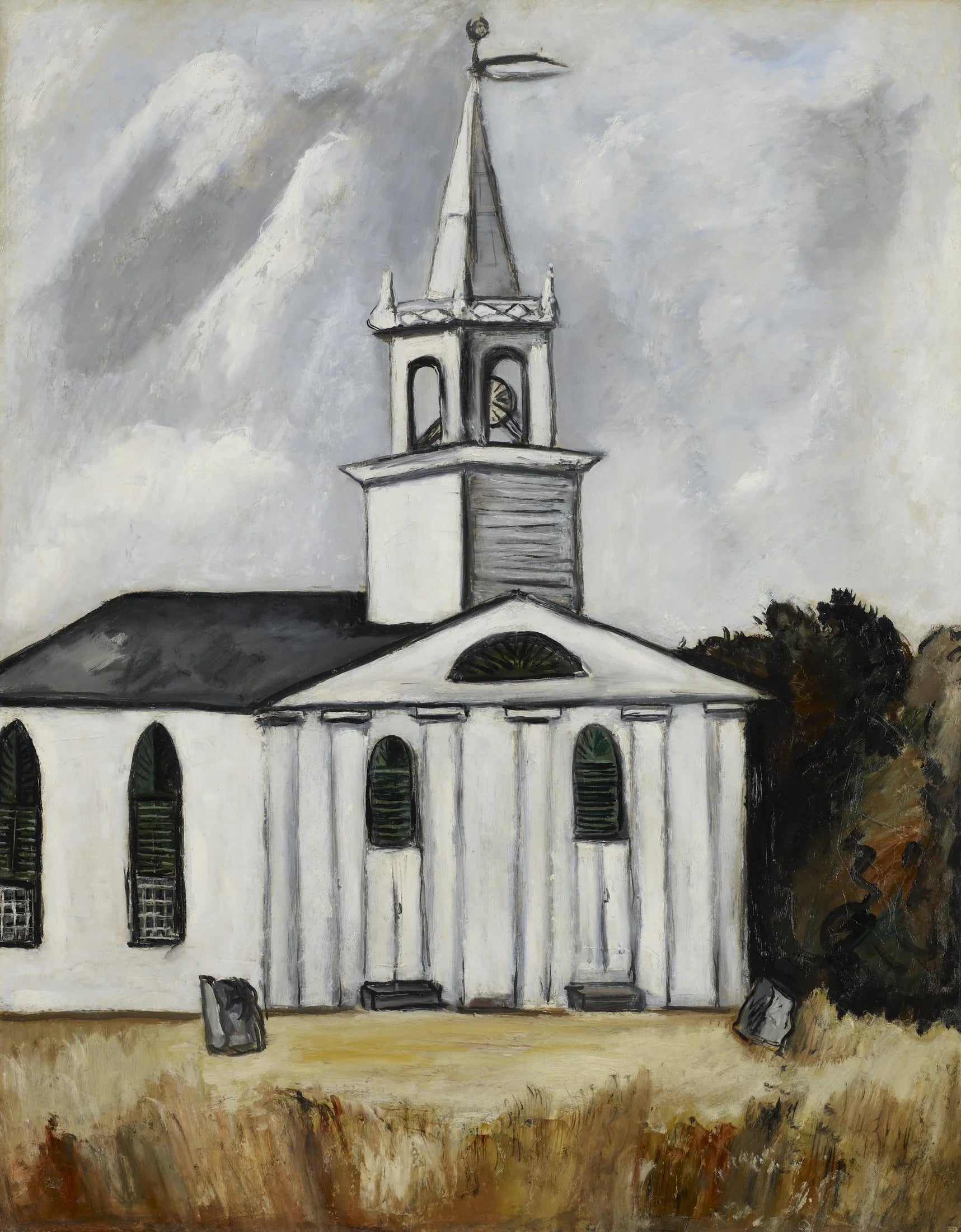 Église à marée haute n° 2 - Marsden Hartley image 1 copie de tableau peinte à la main