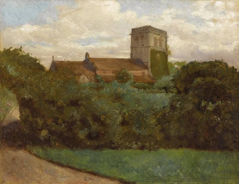 Église de Tottenham, Londres, 1869 - Albert Bierstadt