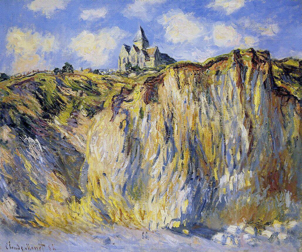 Reproduction du tableau « Église de Varengeville, effet du matin - Claude Monet » par Alpha Reproduction en peinture à l’huile