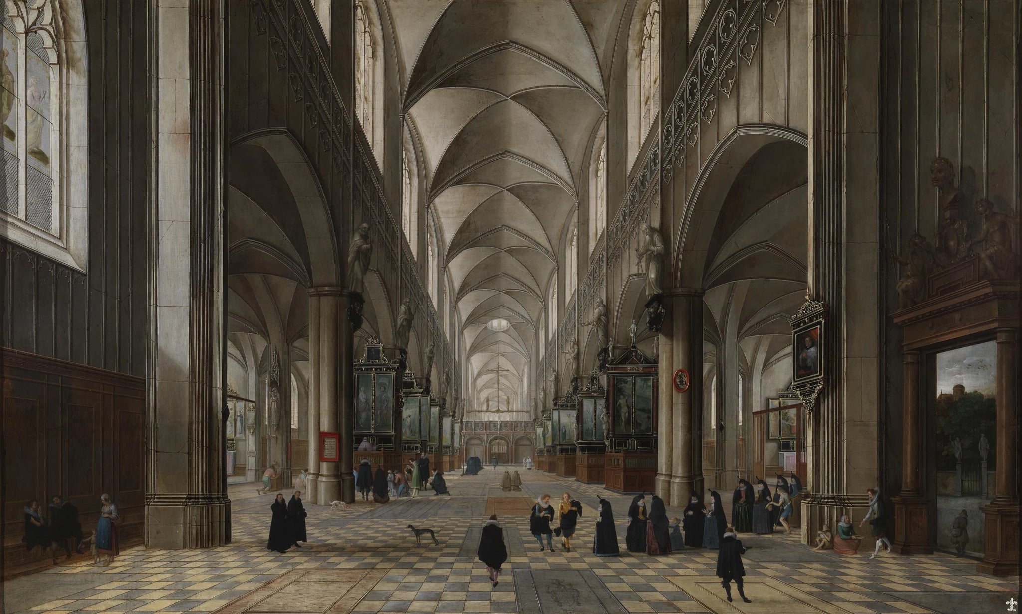 L'Église en Flandre ou La Messe - Pieter Neefs l'Ancien
