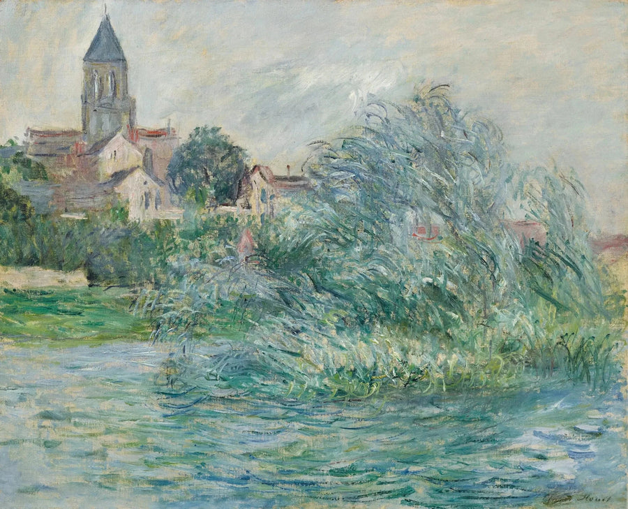 L’Église à Vétheuil W697 – Claude Monet