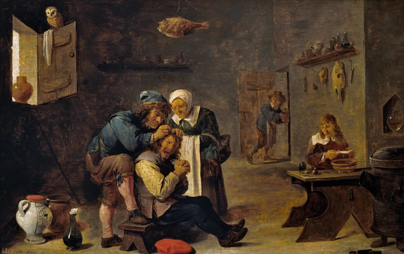 El cirujano - David Teniers le Jeune