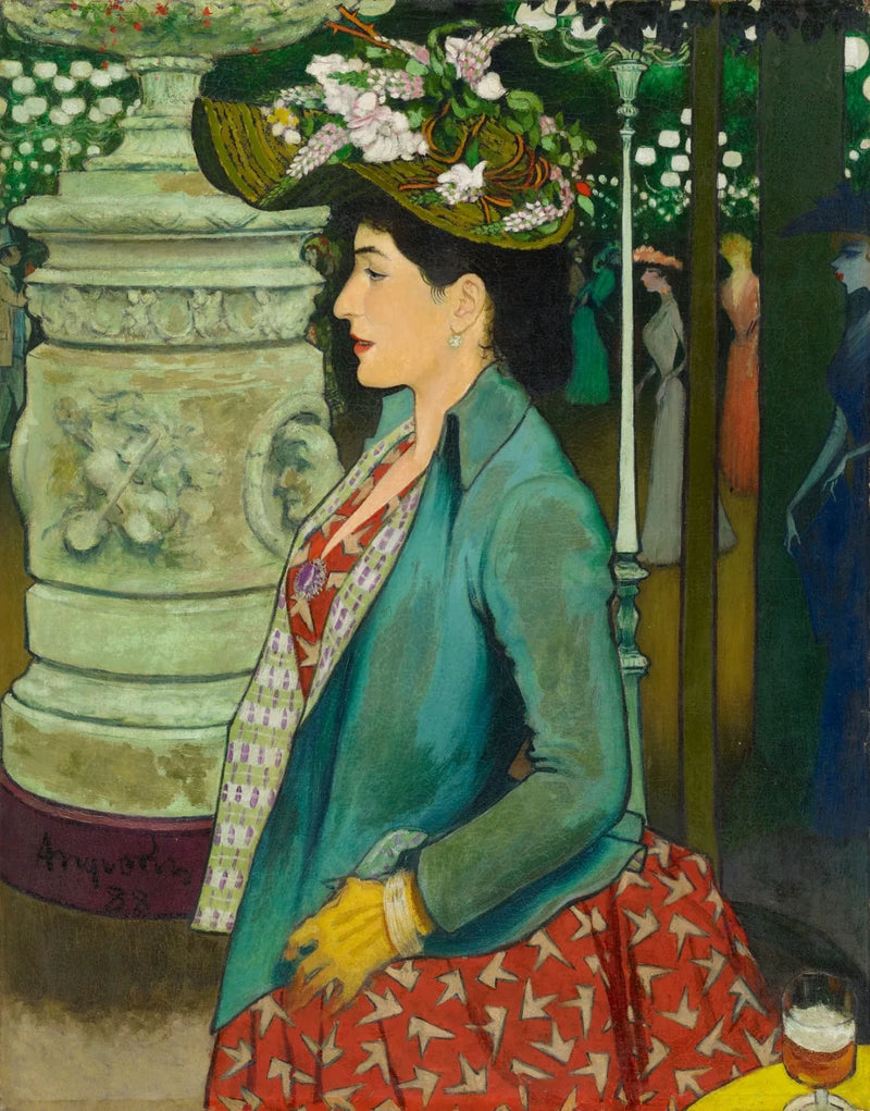 Élégante à l'Élysée Montmartre - Louis Anquetin
