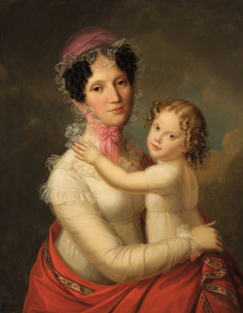 Eleonora Mayer, baronne zu Gravenegg avec sa fille Isabella - François Gérard