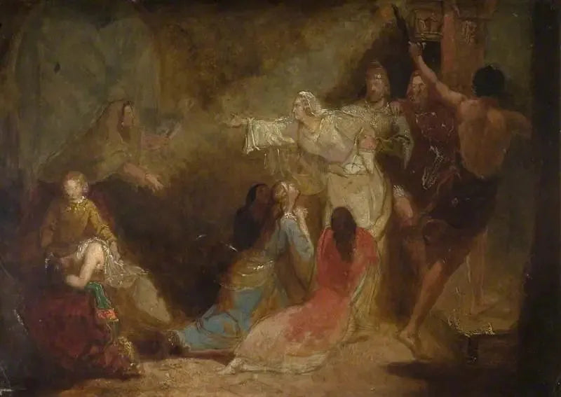 Elgiva saisie sur ordre de l'archevêque Odon - John Everett Millais