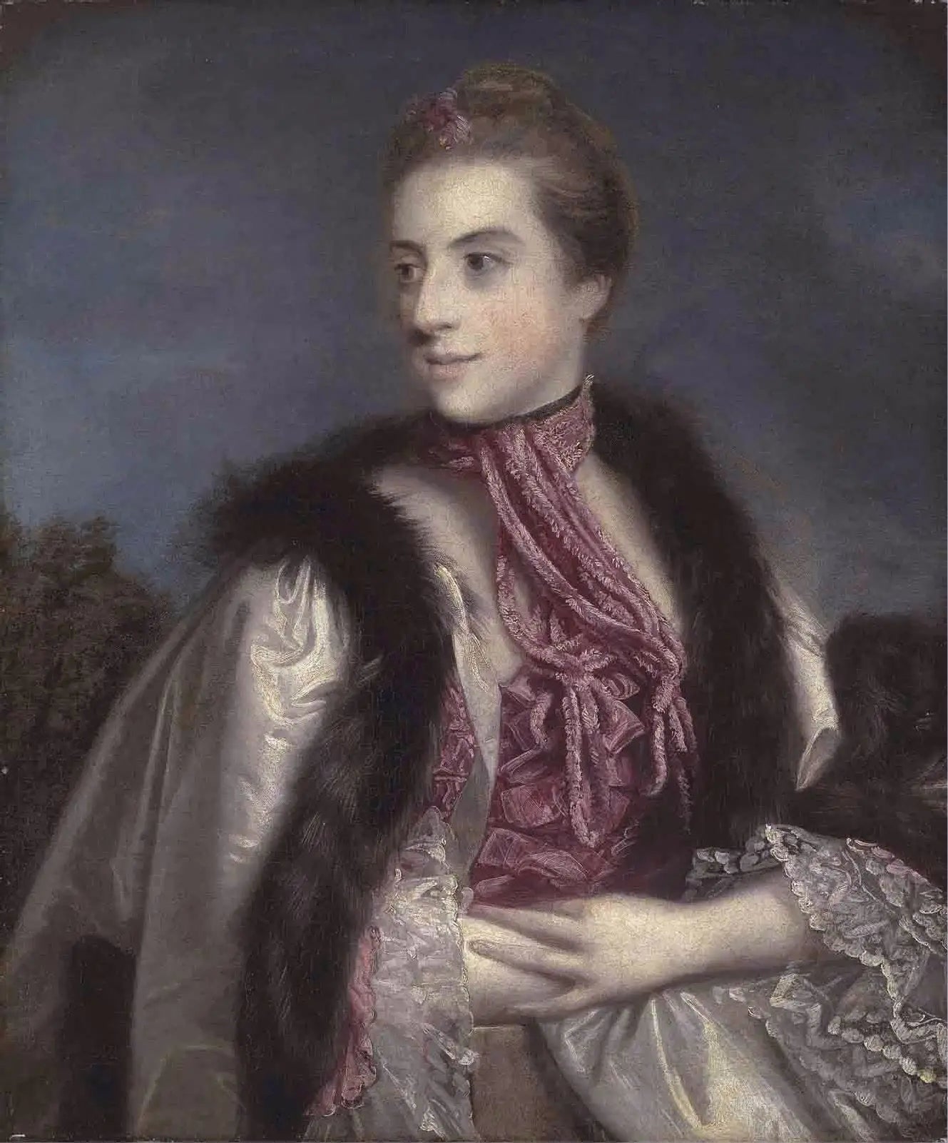 Elizabeth Drax, comtesse de Berkeley (1720-1792) - Joshua Reynolds image 1 reproduction artisanale de tableau