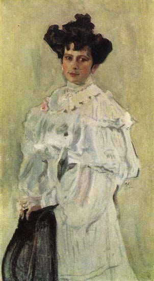 Elizaveta Alexeevna Krasilshikova - Valentin Serov image 1 reproduction de peinture à l’huile