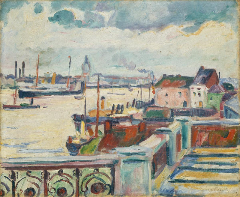 Le Port d’Anvers - Othon Friesz