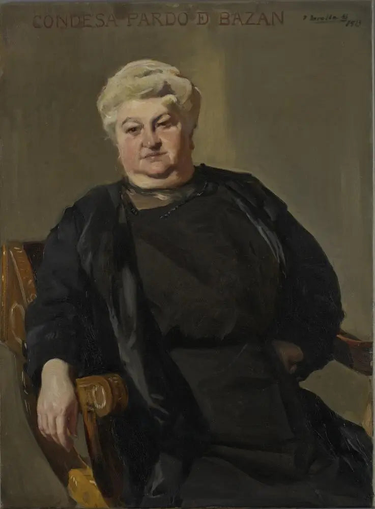 Emilia Pardo Bazán, Condesa de Pardo Bazán - Joaquín Sorolla
