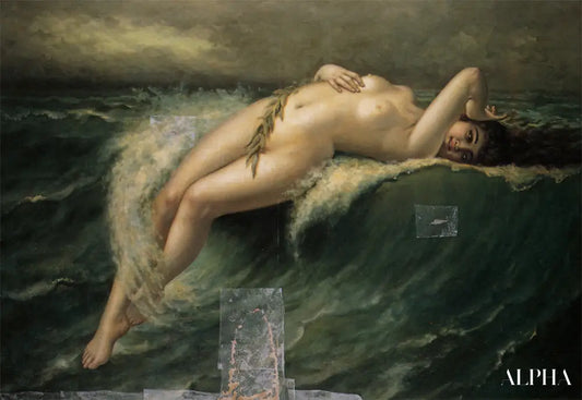 Emportée Par La Crête De La Vague - Guillaume Seignac - Reproductions de tableaux et peintures haut de gamme