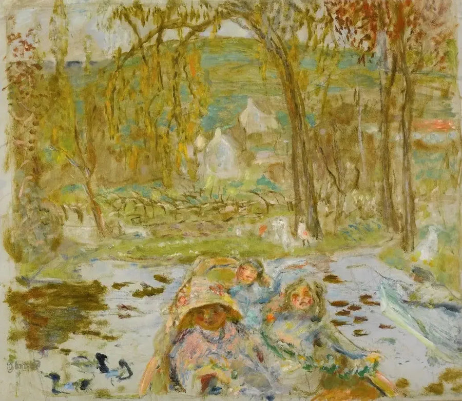 En barque - Pierre Bonnard