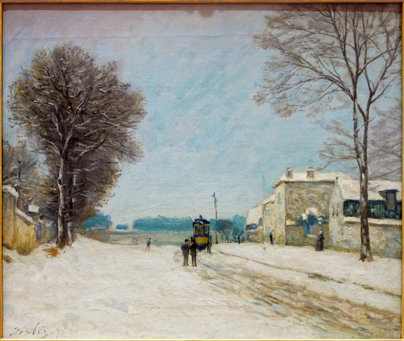 En hiver, effet de neige - Alfred Sisley