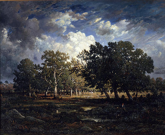 En lisière de forêt, près des gorges d'Apremont - Théodore Rousseau image 1 tableau peint à l’huile sur toile