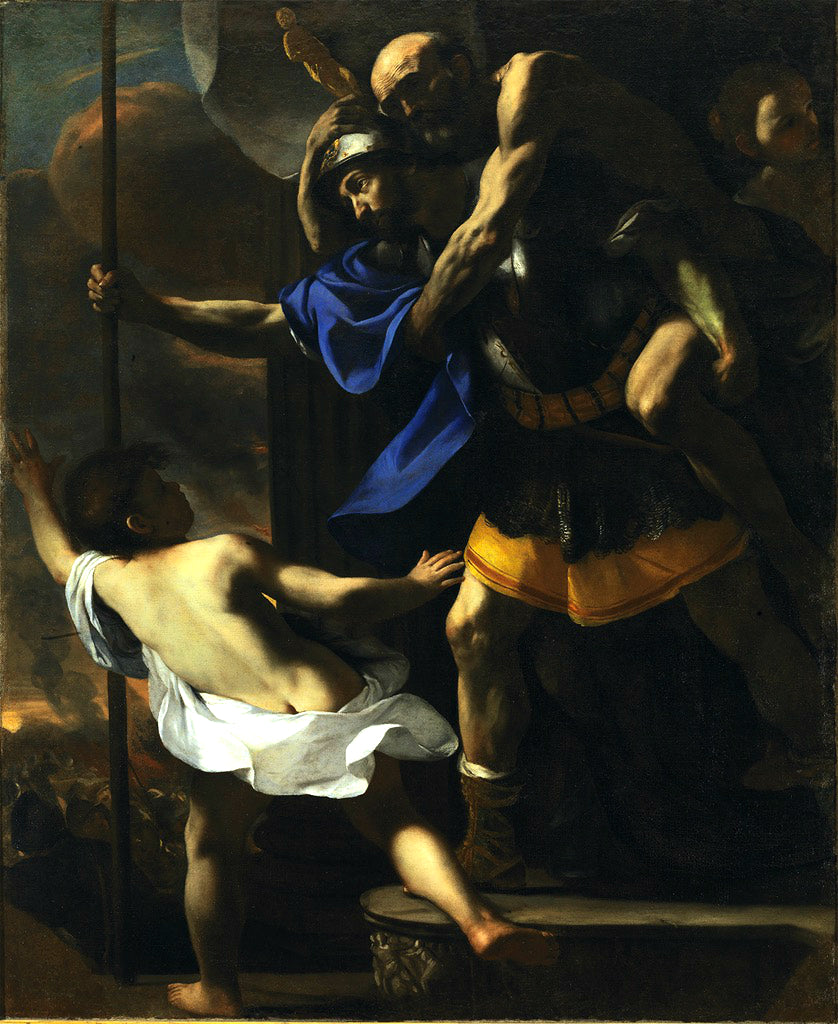 Enée, Anchise et Ascagne fuyant Troie - Mattia Preti