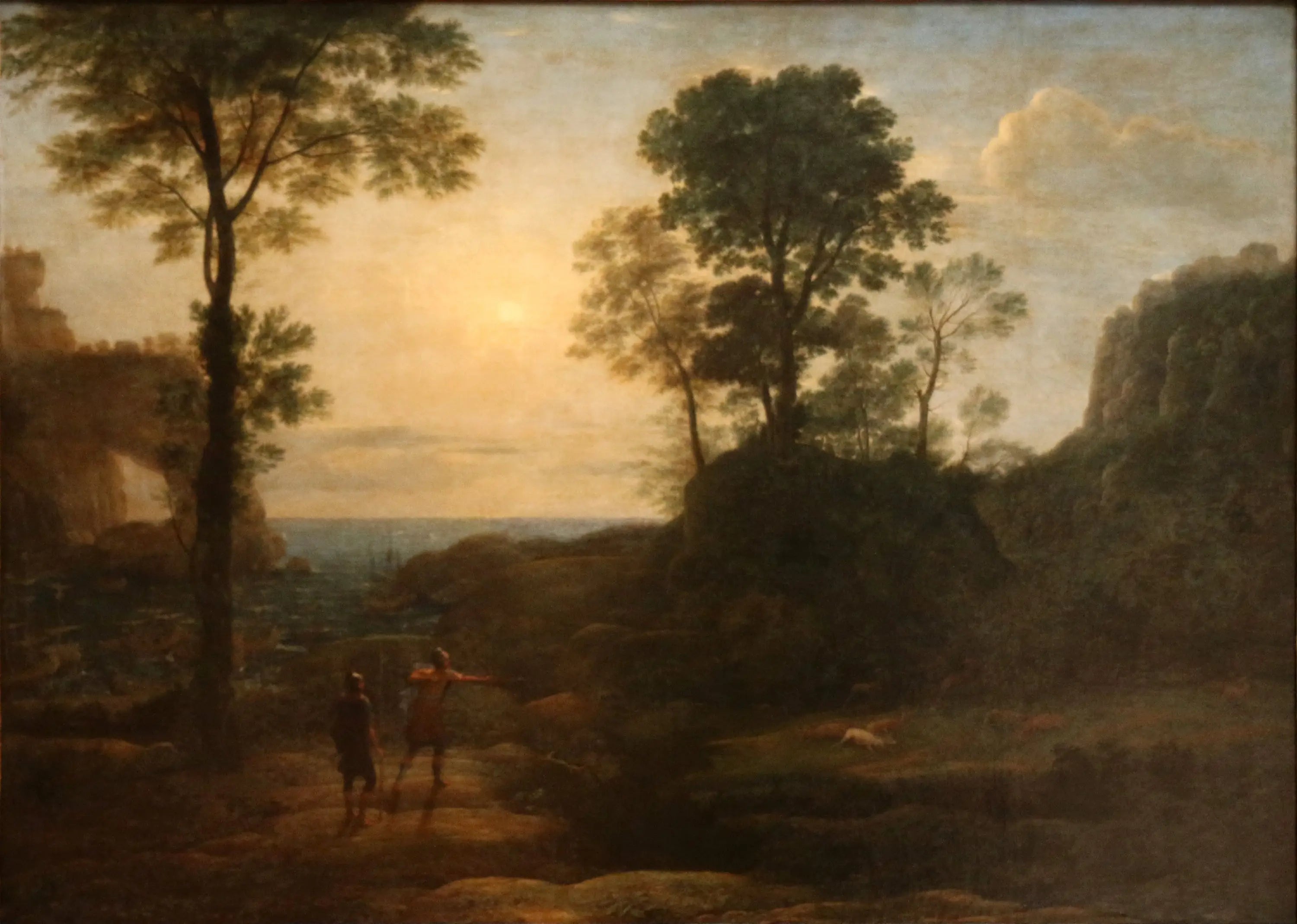 Enée chassant le cerf sur la côte de Libye - Claude Lorrain - Alpha Reproduction