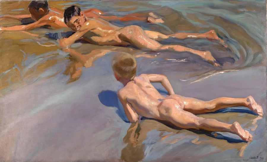 Enfants à la plage - Joaquín Sorolla