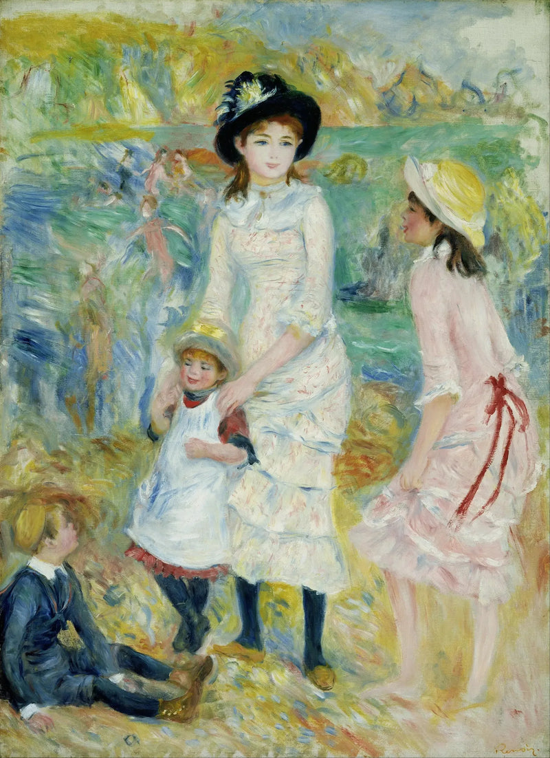 Enfants au bord de la mer, Guernesey - Pierre-Auguste Renoir