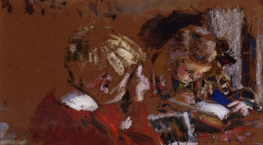 Enfants lisant, Jacques et Annette Roussel - Édouard Vuillard