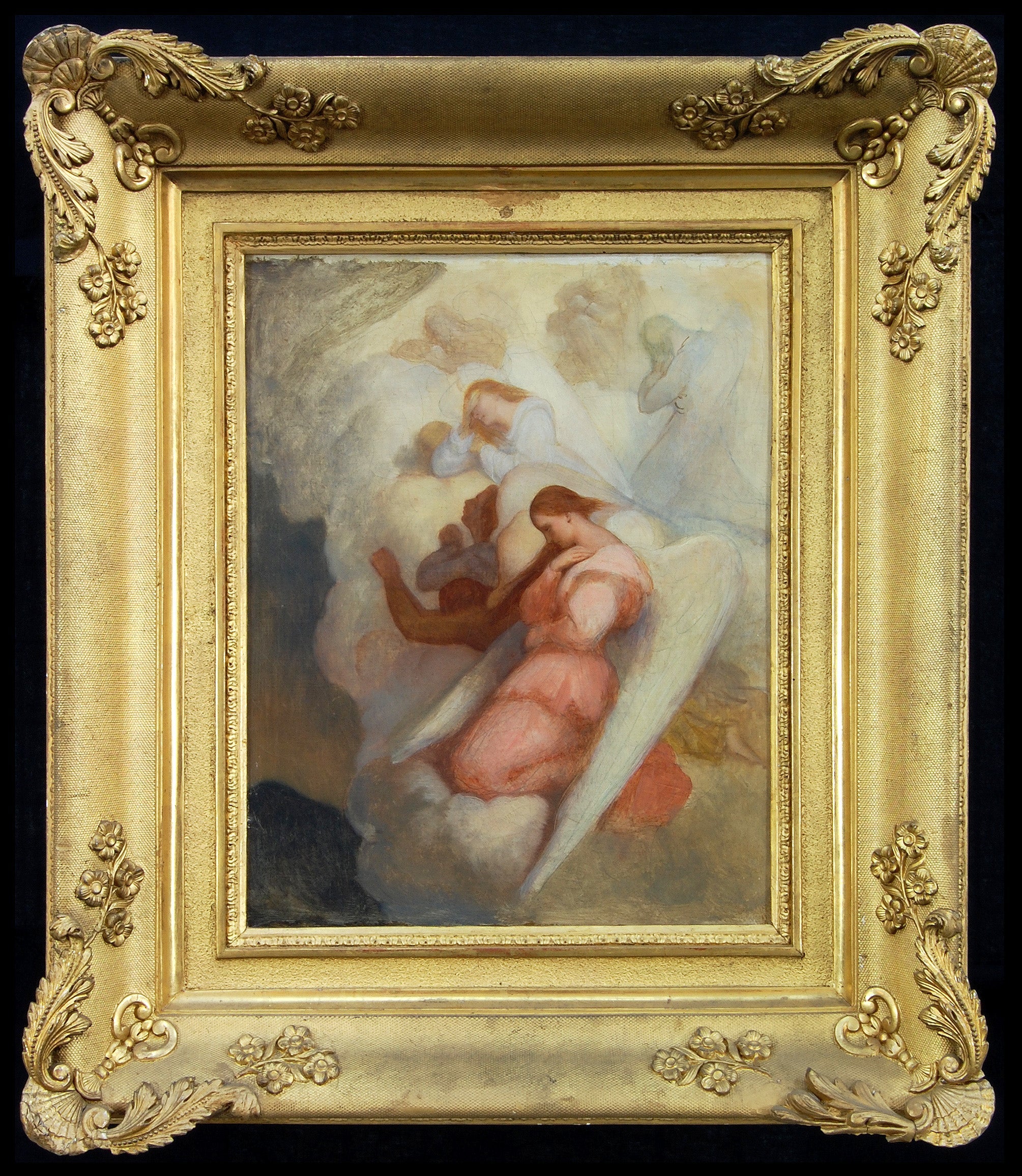 Engelen treurende over den dood van Christus - Ary Scheffer image 1 copie de tableau peinte à la main