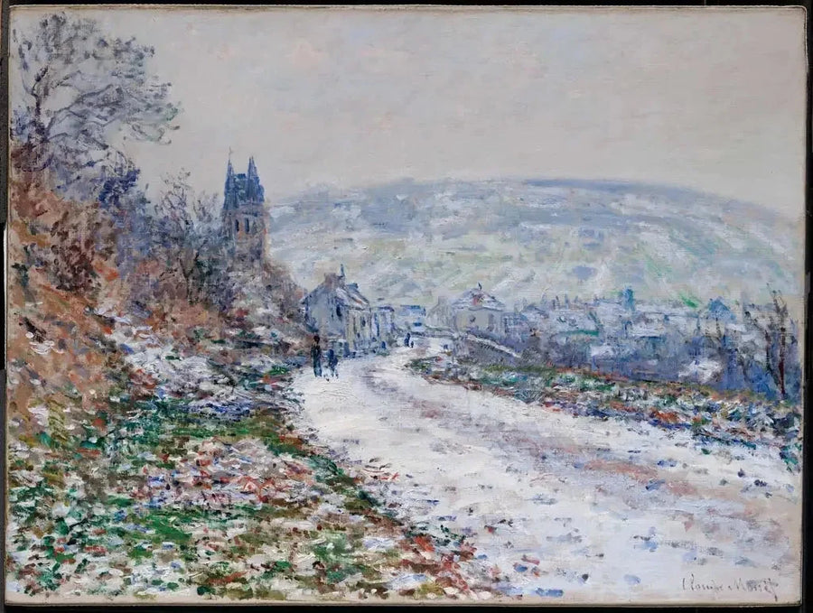 Entrée du village de Vétheuil, l’hiver W509 – Claude Monet
