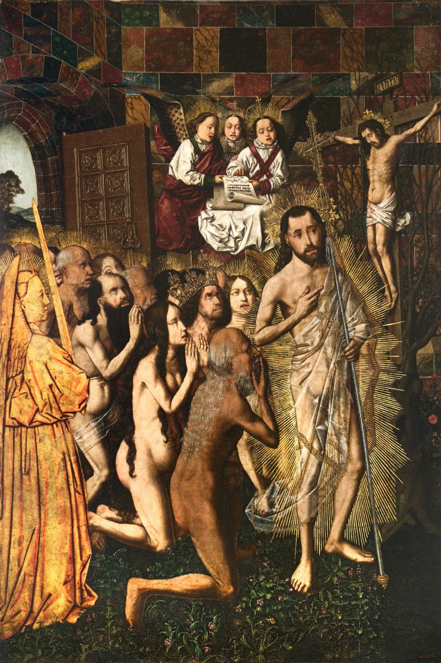 Entrée au Paradis et vision du Crucifié - Bartolomé Bermejo