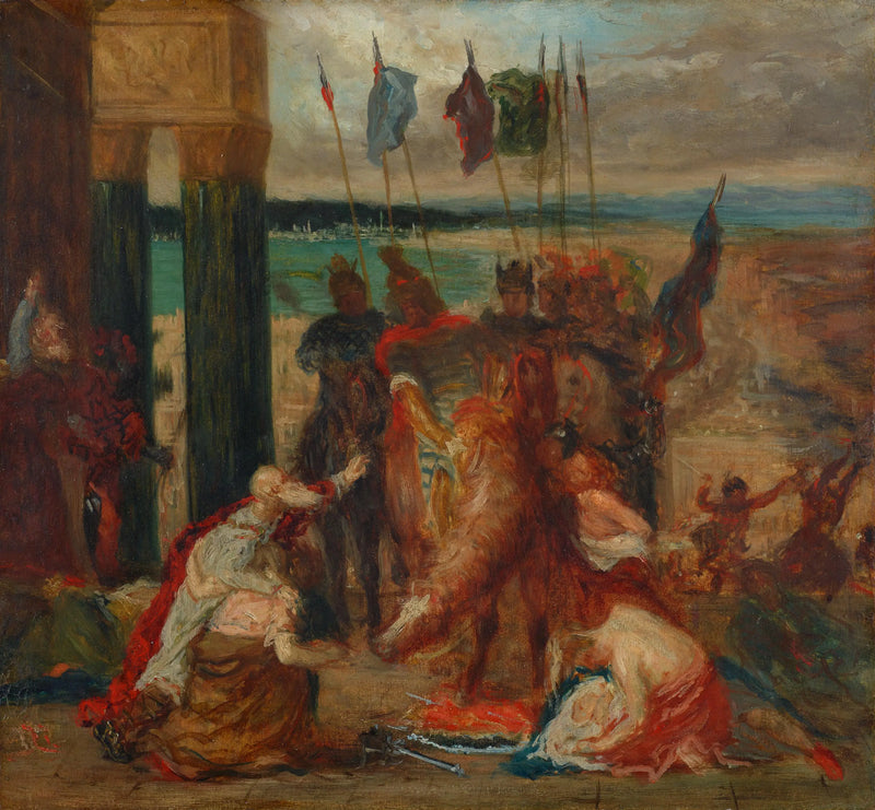 L’Entrée des croisés à Constantinople, vers 1860 – Degas