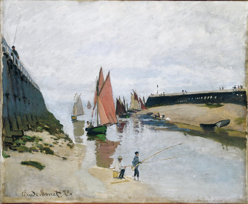 L’Entrée du port de Trouville W154 – Claude Monet