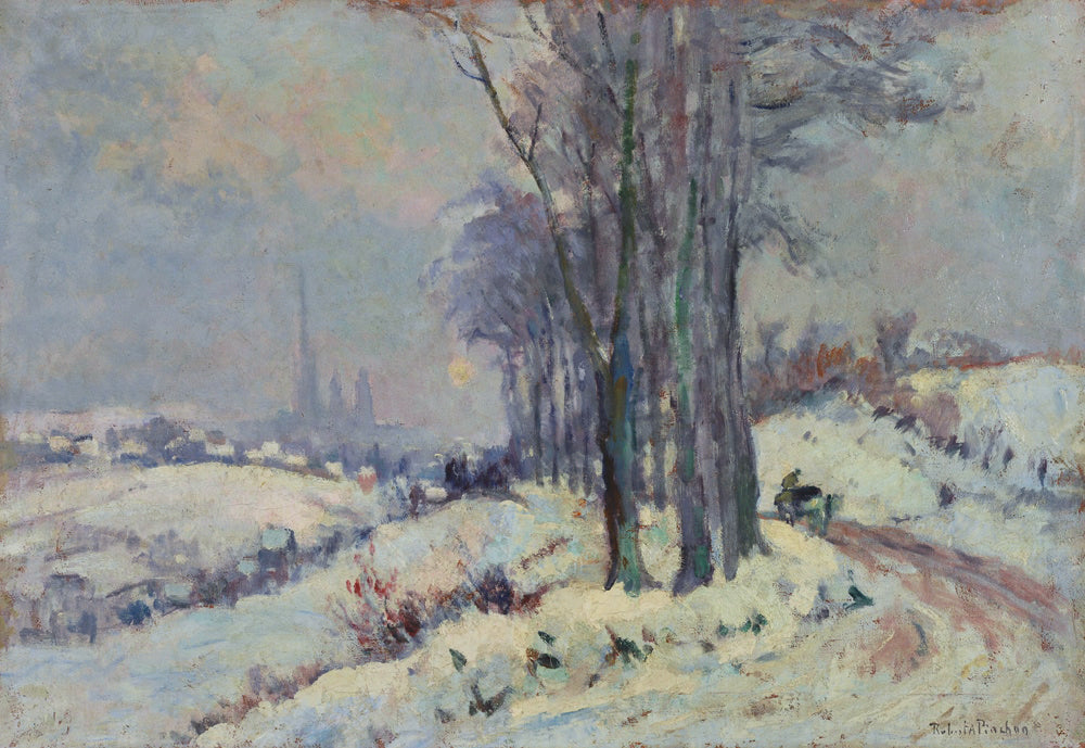 Environs de Rouen sous la neige - Robert Antoine Pinchon