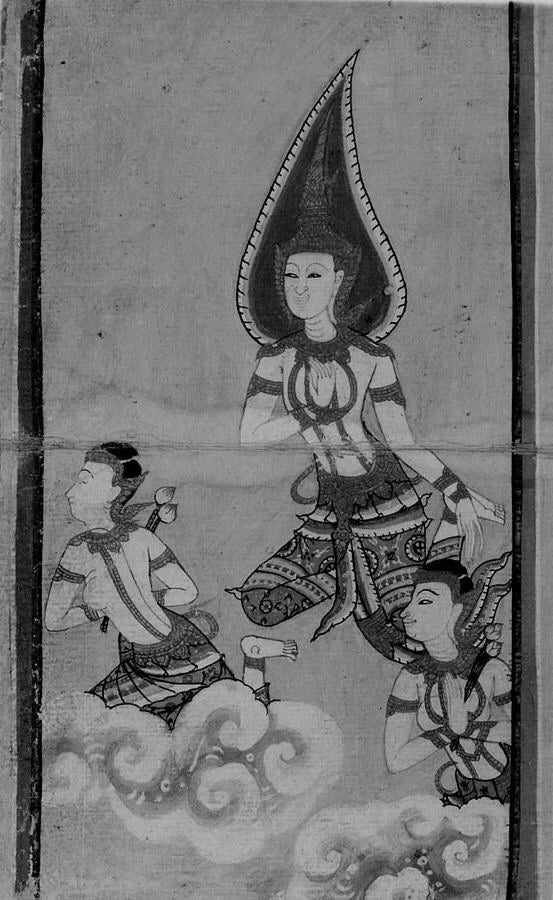 Épisodes de la vie de Phra Malai, Artiste thaïlandais anonyme, 1858