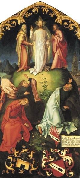 Epitaph der Schwestern Walther: Verklärung Christi - Hans Holbein the Elder