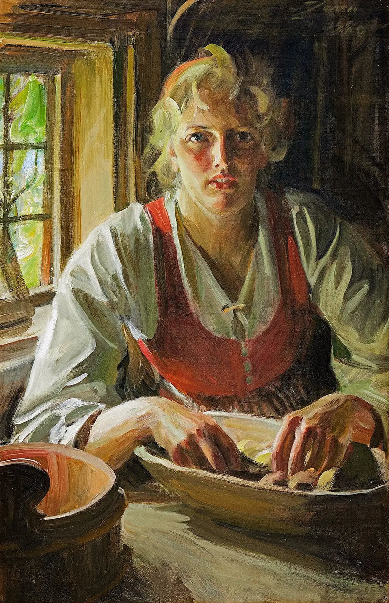 Éplucher les pommes de terre - Anders Zorn